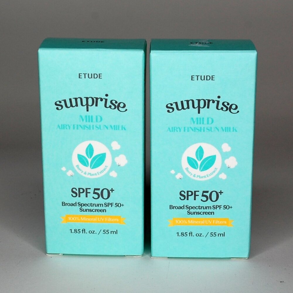 **2 PACK** ETUDE HOUSE Sunprise Mild Airy Finish, 55ml exp 09/2026
